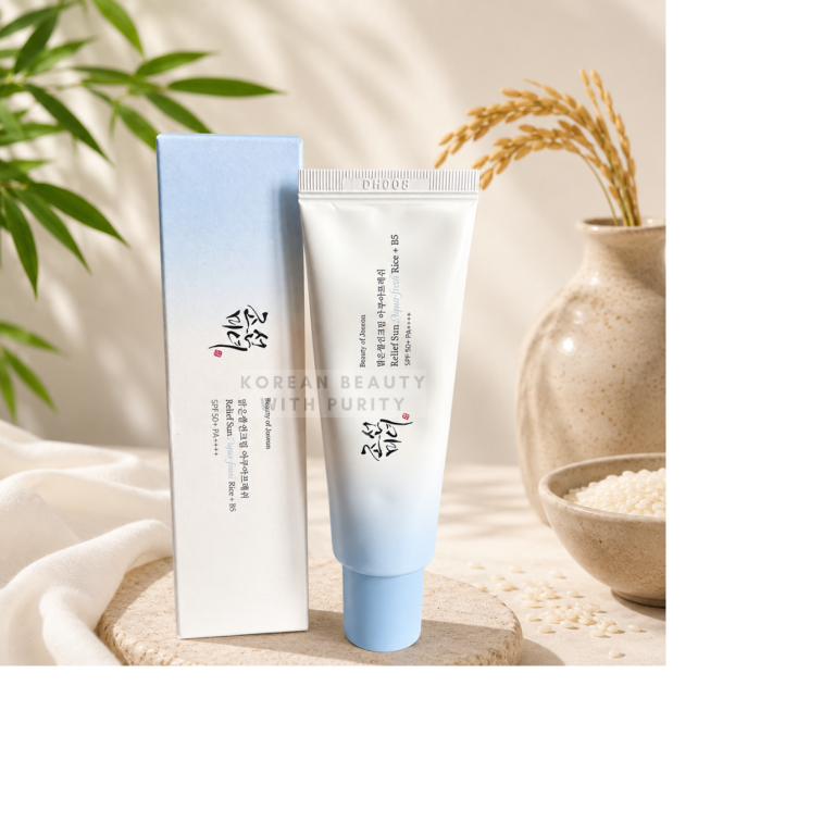 Beauty of Joseon Relief Sun Aqua-Fresh Rice + B5 SPF50+ PA++++ Experience fresh, lightweight sun protection with the new Beauty of Joseon Relief Sun Aqua-Fresh Rice + B5 SPF50+ PA++++ — a hydrating Korean sunscreen designed to protect, soothe, and refresh your skin every day. This advanced sunscreen offers powerful SPF50+ PA++++ broad-spectrum protection against harmful UVA and UVB rays while maintaining a soft, breathable, and non-greasy finish. Its aqua-fresh formula absorbs quickly into the skin without leaving any white cast, making it perfect for daily wear, humid weather, and makeup application. Enriched with nourishing Rice Seed Water and skin-repairing Panthenol (Vitamin B5), this sunscreen helps deeply hydrate dry skin, strengthen the skin barrier, and calm irritation caused by sun exposure and environmental stress. The lightweight texture feels comfortable on oily, combination, dry, and sensitive skin alike. Perfect for anyone looking for a Korean sunscreen that delivers hydration, glow, and strong sun protection without heaviness. Key Benefits SPF50+ PA++++ powerful UV protection Lightweight aqua-fresh texture No white cast or sticky feeling Hydrates and soothes skin Strengthens damaged skin barrier Gives healthy radiant glow Suitable for sensitive skin Perfect for daily use and under makeup